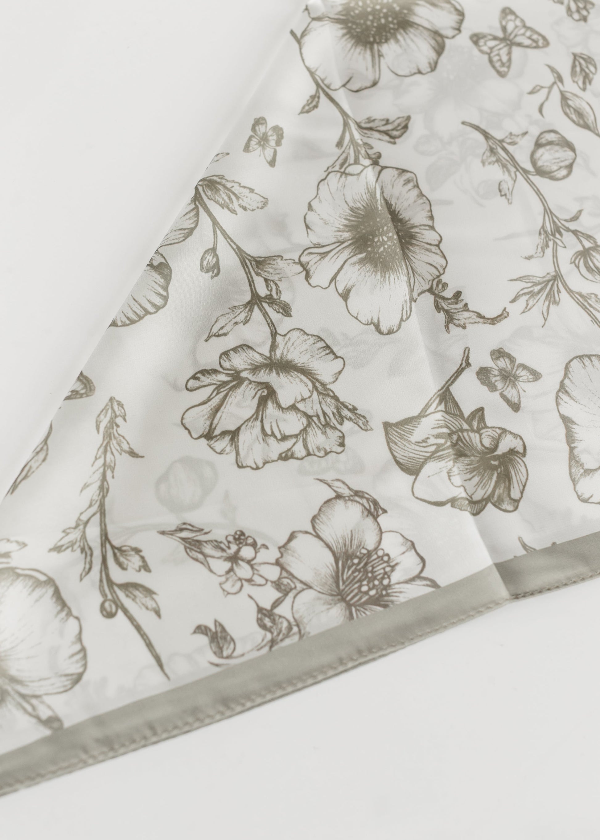 Petite Floral Silk Feel Scarf Accessory