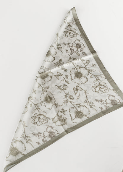 Petite Floral Silk Feel Scarf Accessory