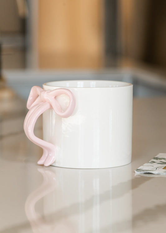 Pink Bow 15oz Ceramic Coffee Mug Gifts