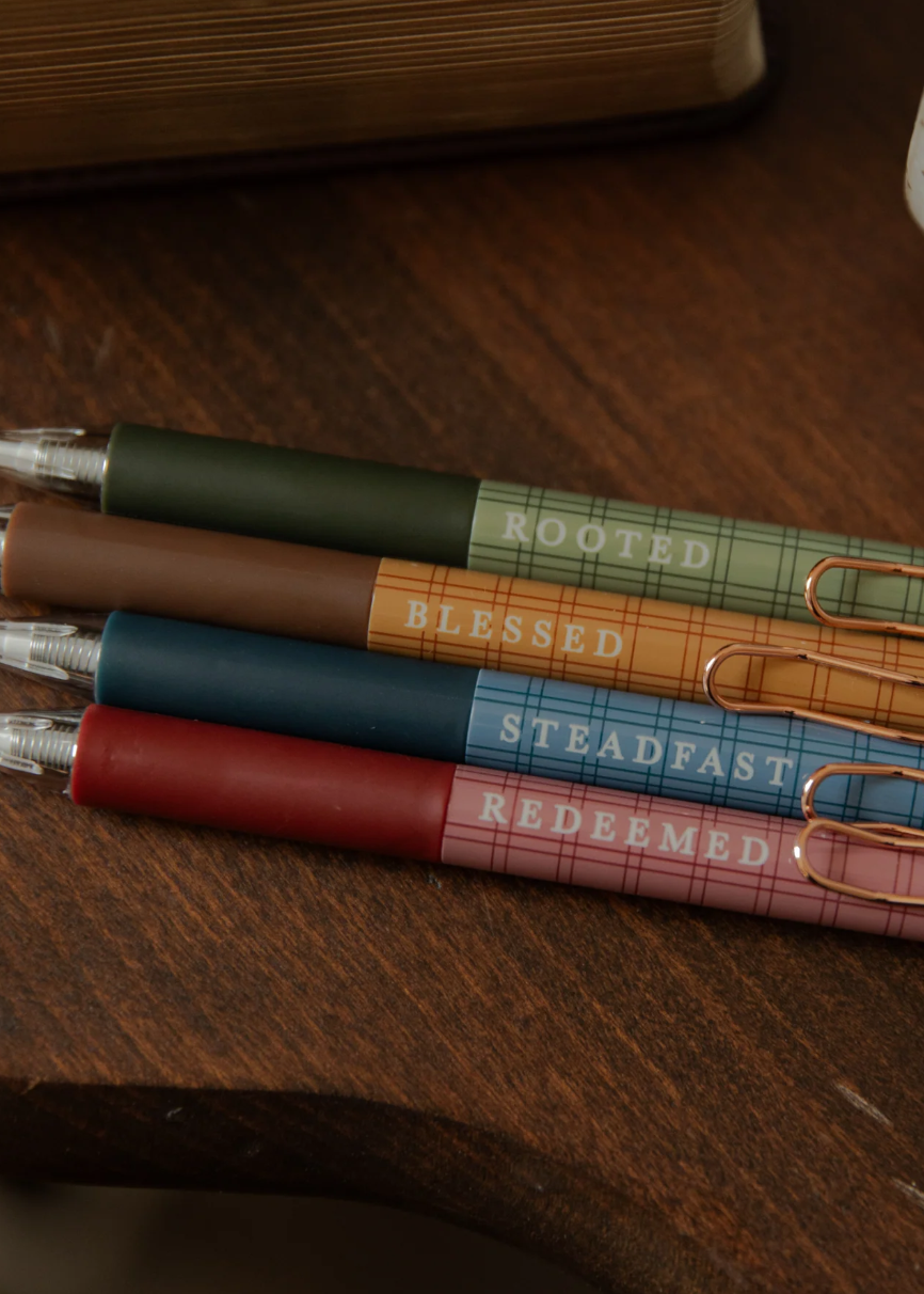Plaid Pen 4 Piece Set Gifts
