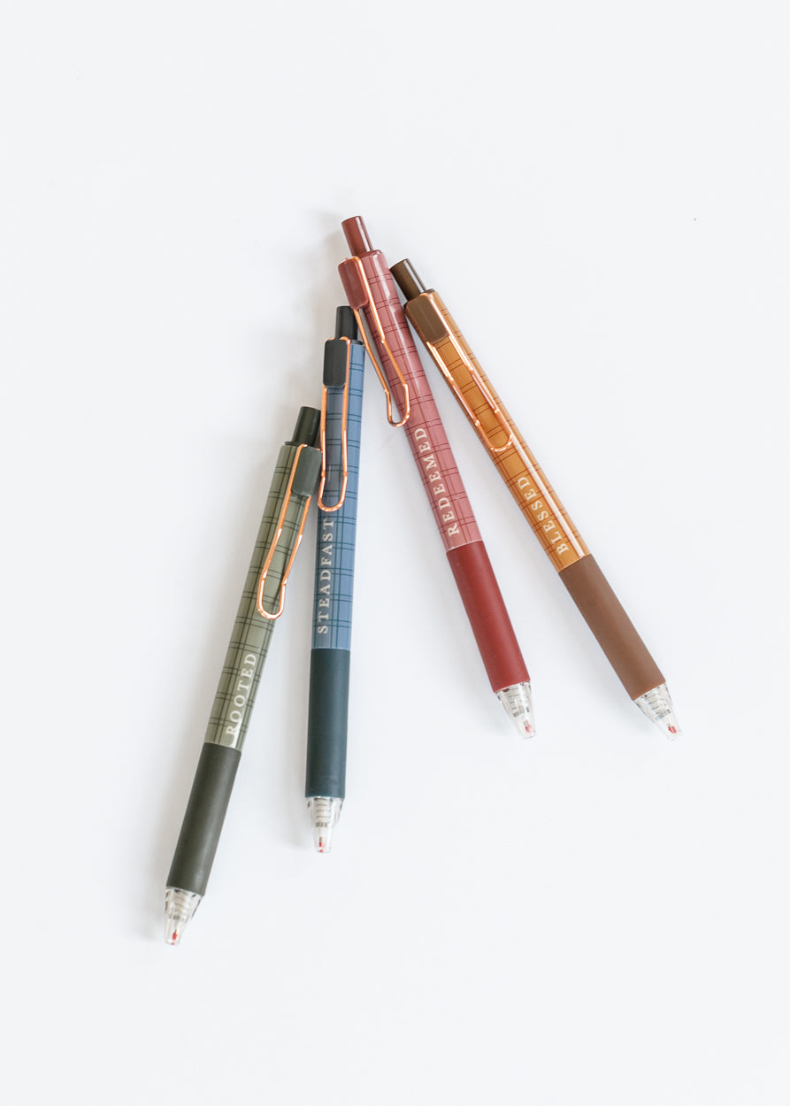 Plaid Pen 4 Piece Set Gifts