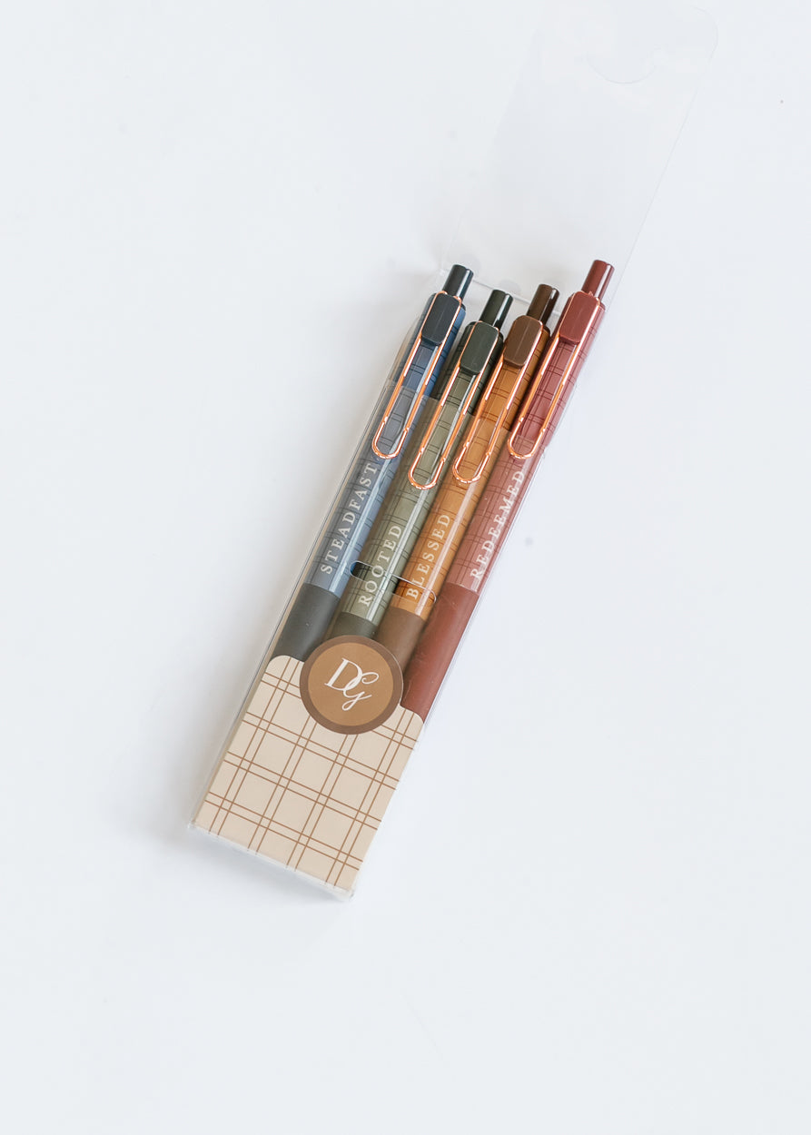 Plaid Pen 4 Piece Set Gifts