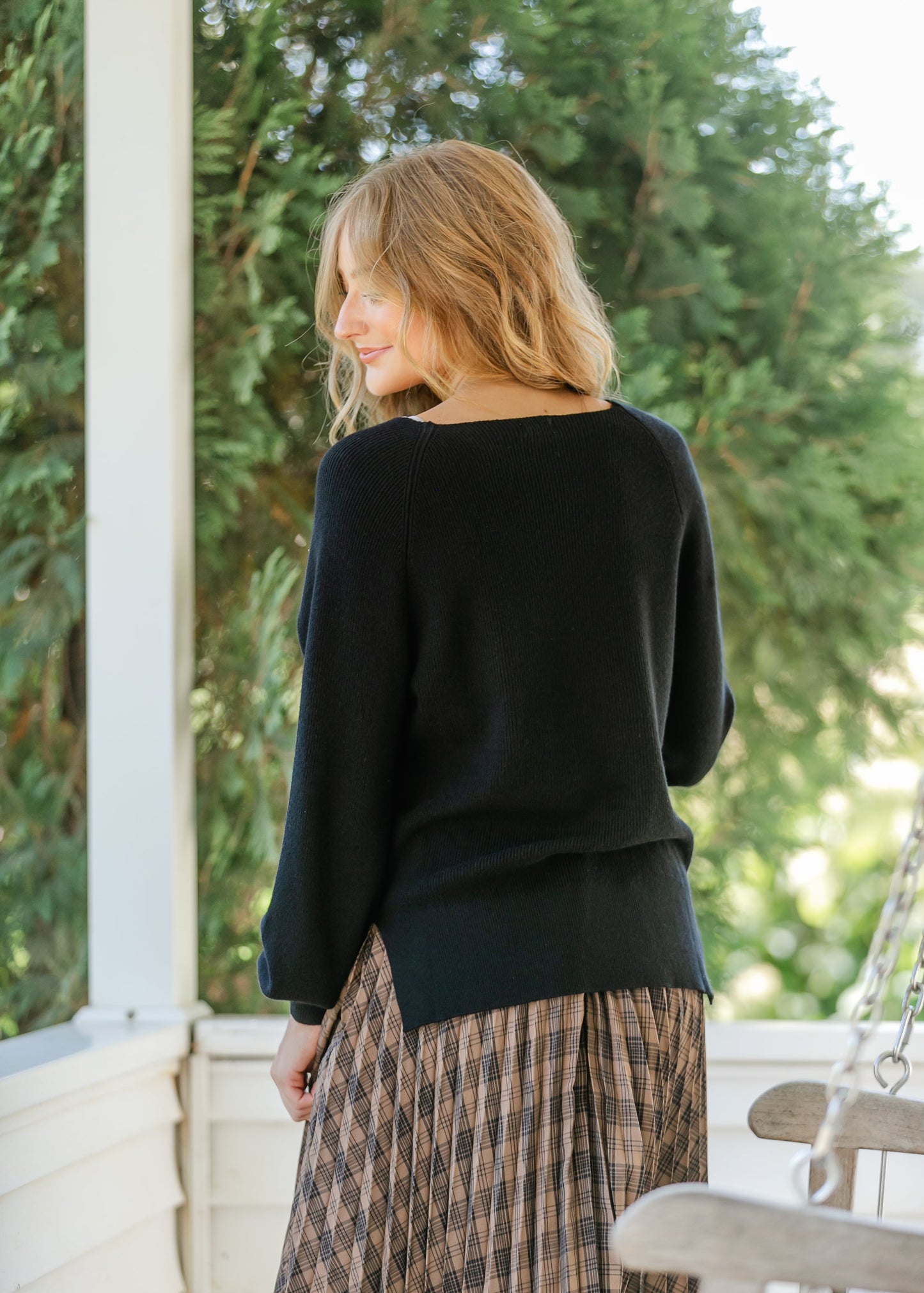 Plaid Pleated Midi Skirt FF Skirts