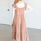 Plaid Tiered Midi Dress FF Dresses