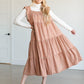 Plaid Tiered Midi Dress FF Dresses