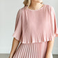 Pleated Blush Maxi Dress FF Dresses