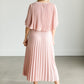 Pleated Blush Maxi Dress FF Dresses