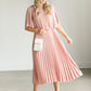 Pleated Blush Maxi Dress FF Dresses