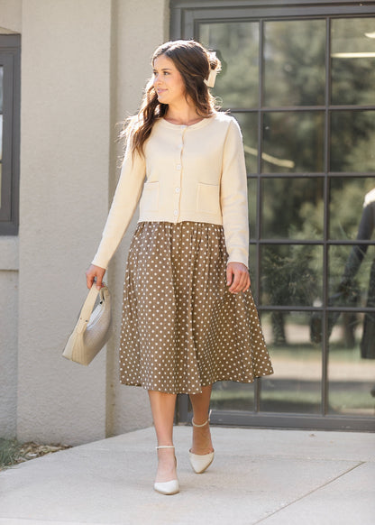 Polka Dot A-line Skirt FF Skirts