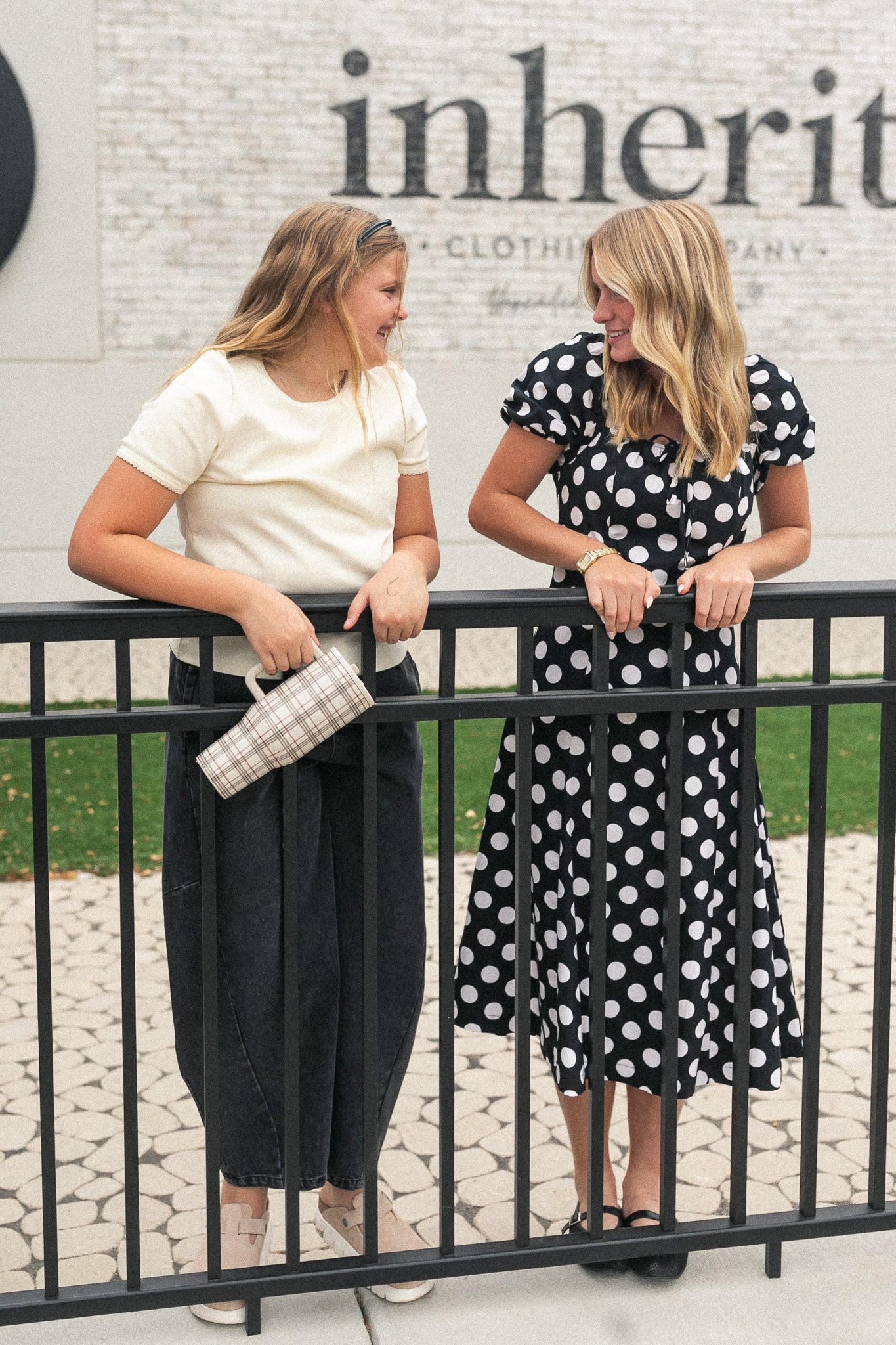 Polka Dot Flare Midi Dress FF Dresses