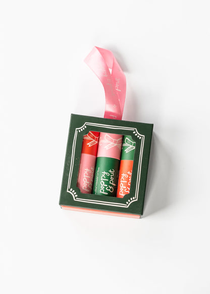 Poppy & Pout Lip Balm Ornament Gifts
