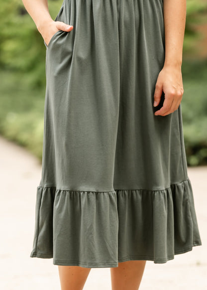 Preorder Amy Puff Sleeve Midi Dress IC Dresses