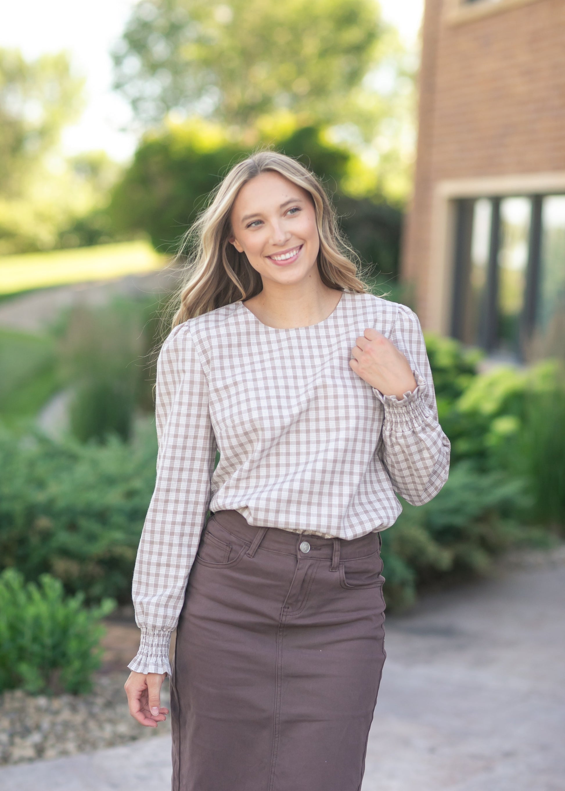 Preorder Blake Cinched Sleeve Blouse IC Tops
