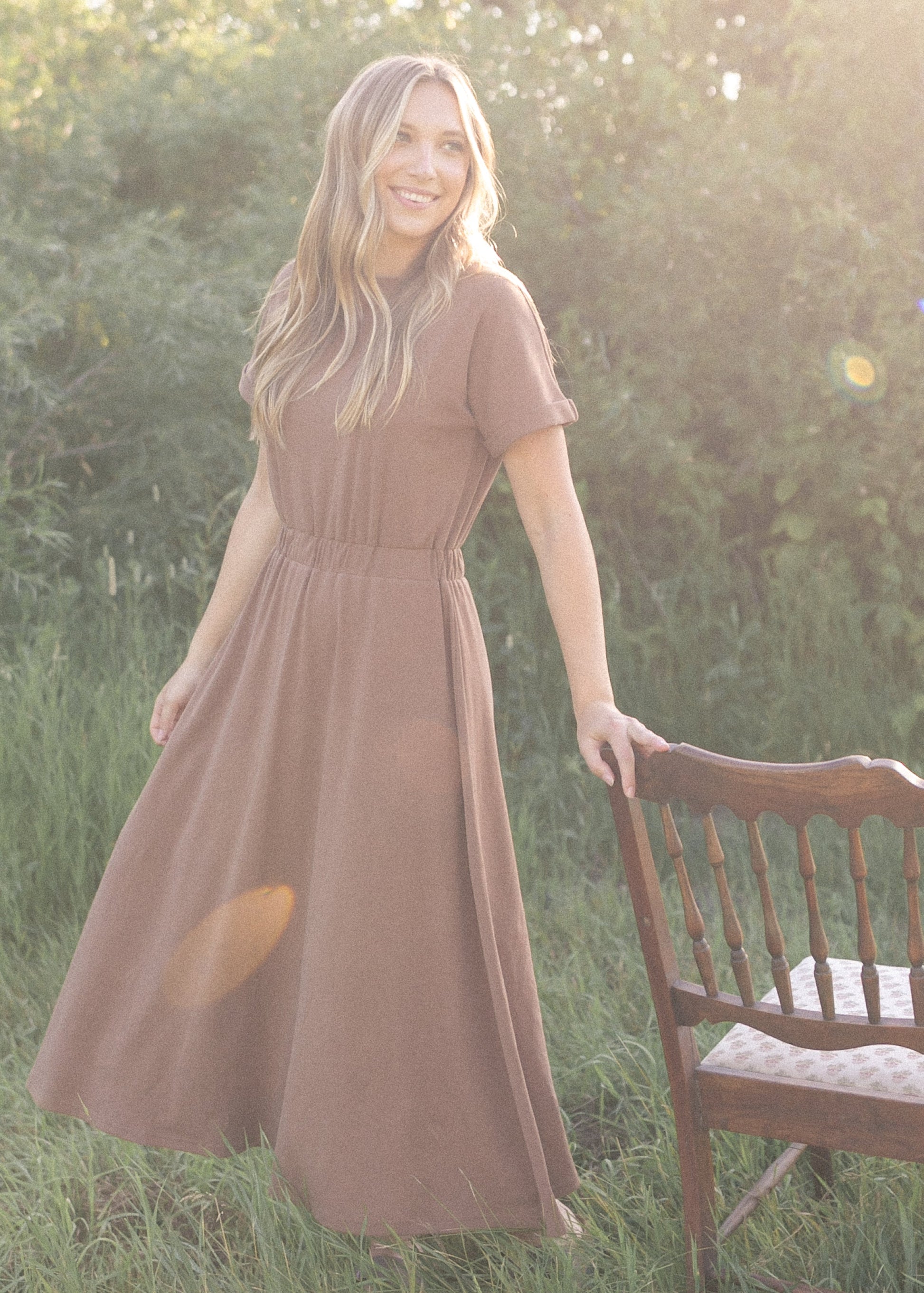 Preorder Casey Cap Sleeve Midi Dress IC Dresses