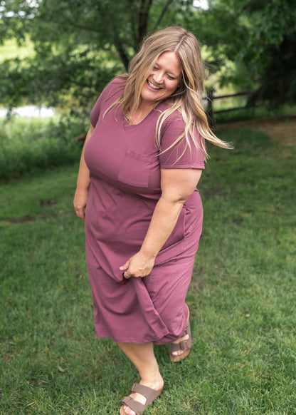 Preorder Finley V-neck T-shirt Dress IC Dresses
