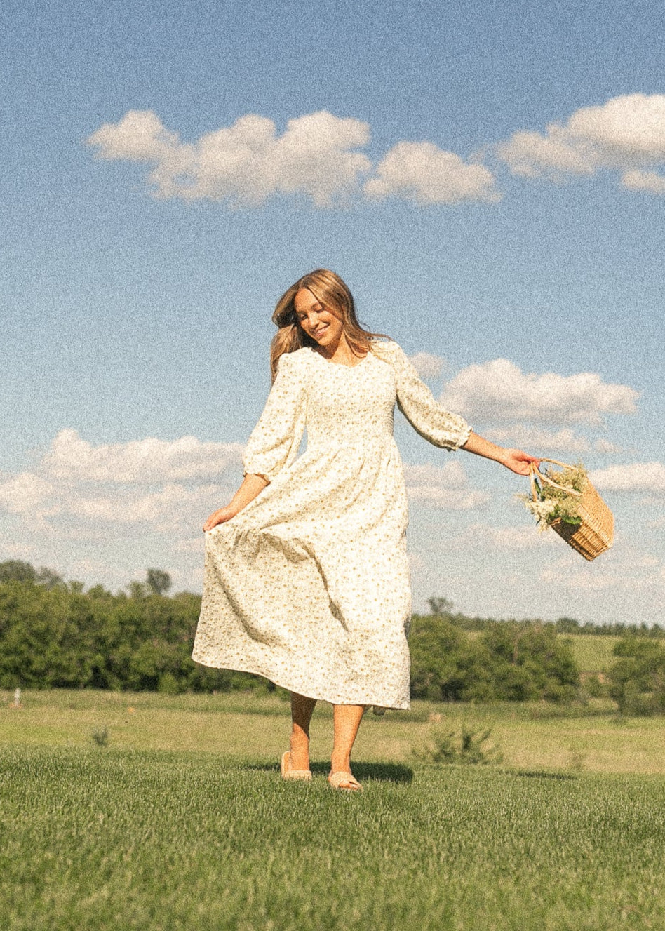 Preorder Flora Smocked Midi Dress IC Dresses