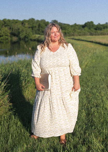 Preorder Flora Smocked Midi Dress IC Dresses