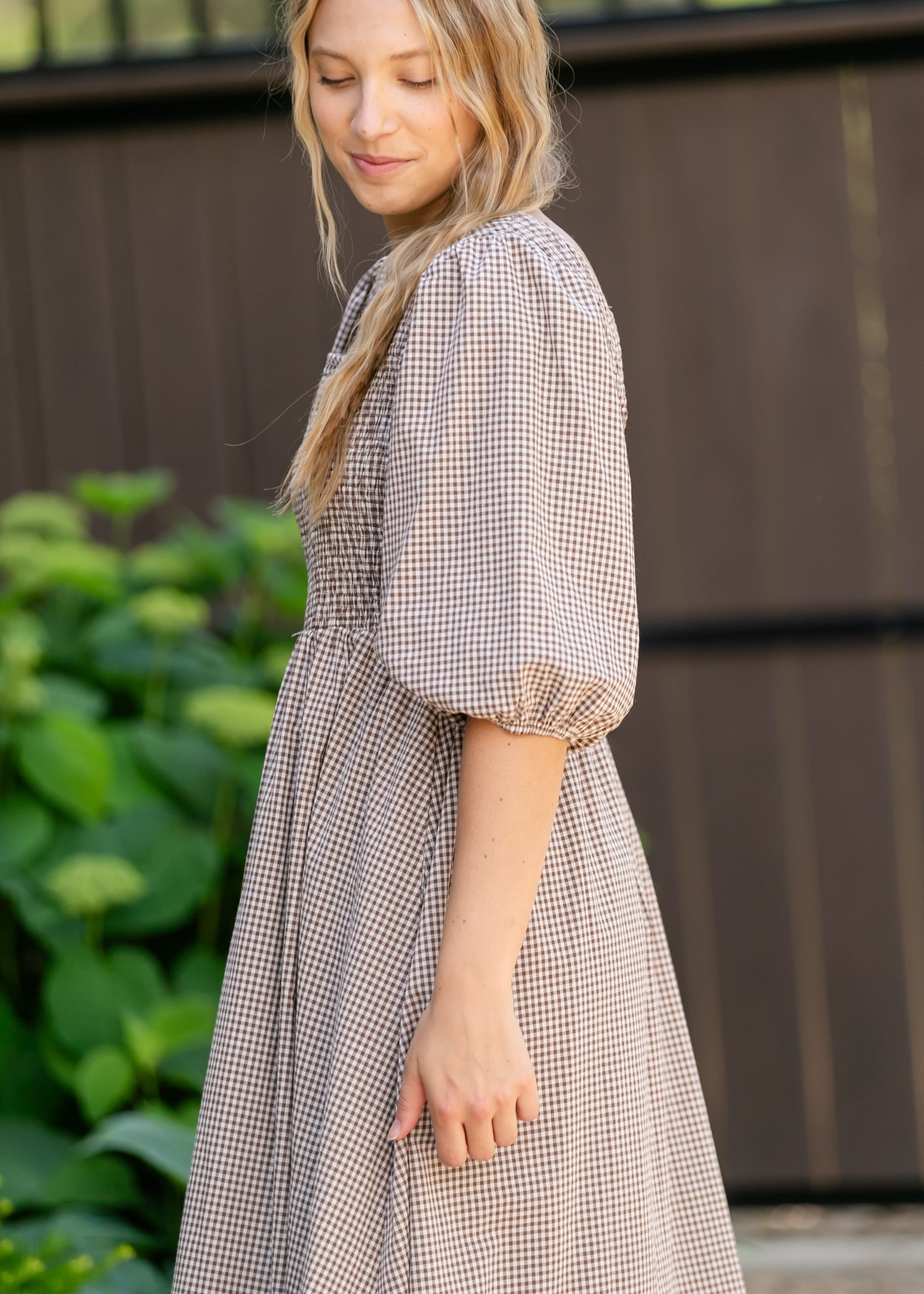 Kayleen Gingham Maxi Dress L Kayleen Gingham Maxi Dress L