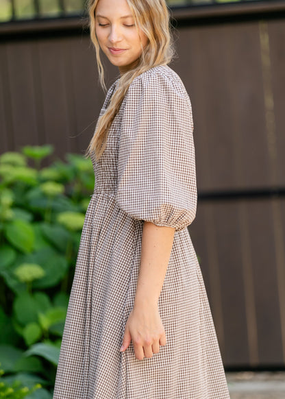 Preorder Kayleen Gingham Maxi Dress IC Dresses