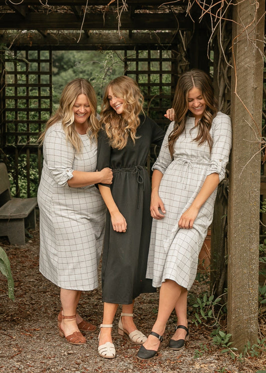Preorder Monica Tie Waist Midi Dress IC Dresses
