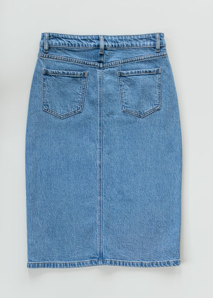 Preorder Remi Denim Classic Wash Midi Skirt IC Skirts