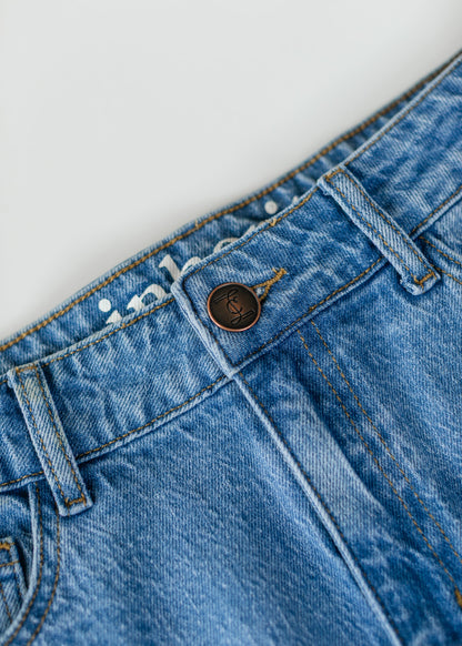 Preorder Remi Denim Classic Wash Midi Skirt IC Skirts