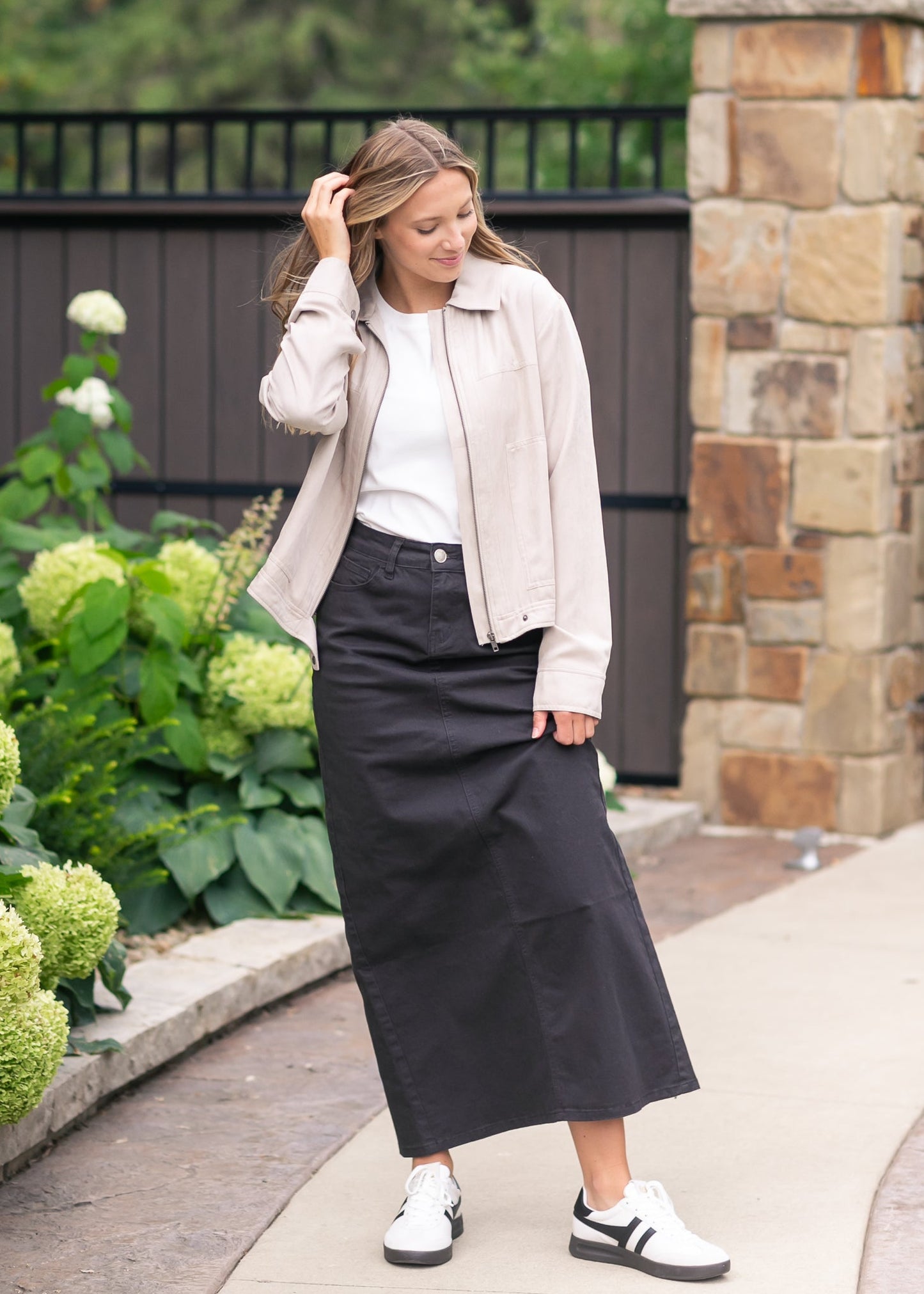 Preorder  Stella Onyx Black Denim Maxi Skirt IC Skirts