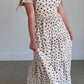 Corduroy Floral Overall Maxi Dress