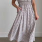 Flutter Sleeve V-neck Floral Midi Dress - FINAL SALE