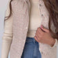 Floral Snap Up Puffer Vest