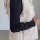 Ribbed Soft Zip-up Vest