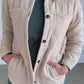 Cotton Quilted Button Up Jacket