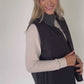 Snap Up Active Knit Vest