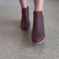 TOMS® Everly Leather Cutout Bootie