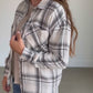 Gray Plaid Button Up Top - FINAL SALE