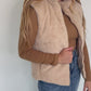 Faux Fur Full Zip Puffer Vest