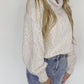 Turtleneck Balloon Sleeve Pullover Sweater