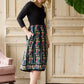 Printed Floral Block Midi Dress - FINAL SALE FF Dresses