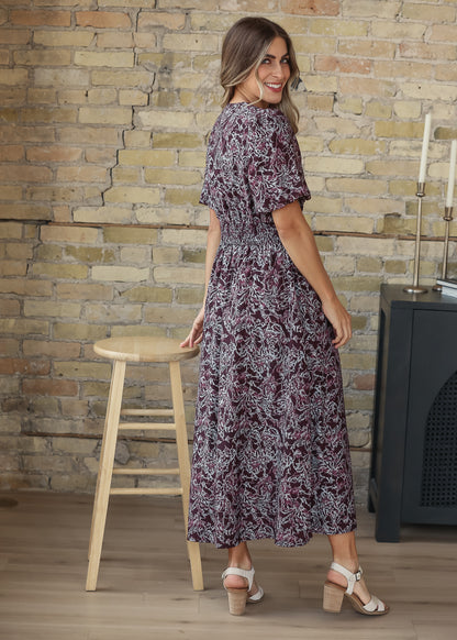 Printed Half Sleeve Maxi Dress FF Dresses