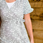 Printed Ruffle Wrap Midi Dress - FINAL SALE FF Dresses