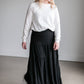 Pull-On Stretch Waist Tiered Maxi Skirt - FINAL SALE FF Skirts Black / S