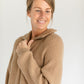 Quarter Zip Mockneck Sweater Midi Dress FF Dresses