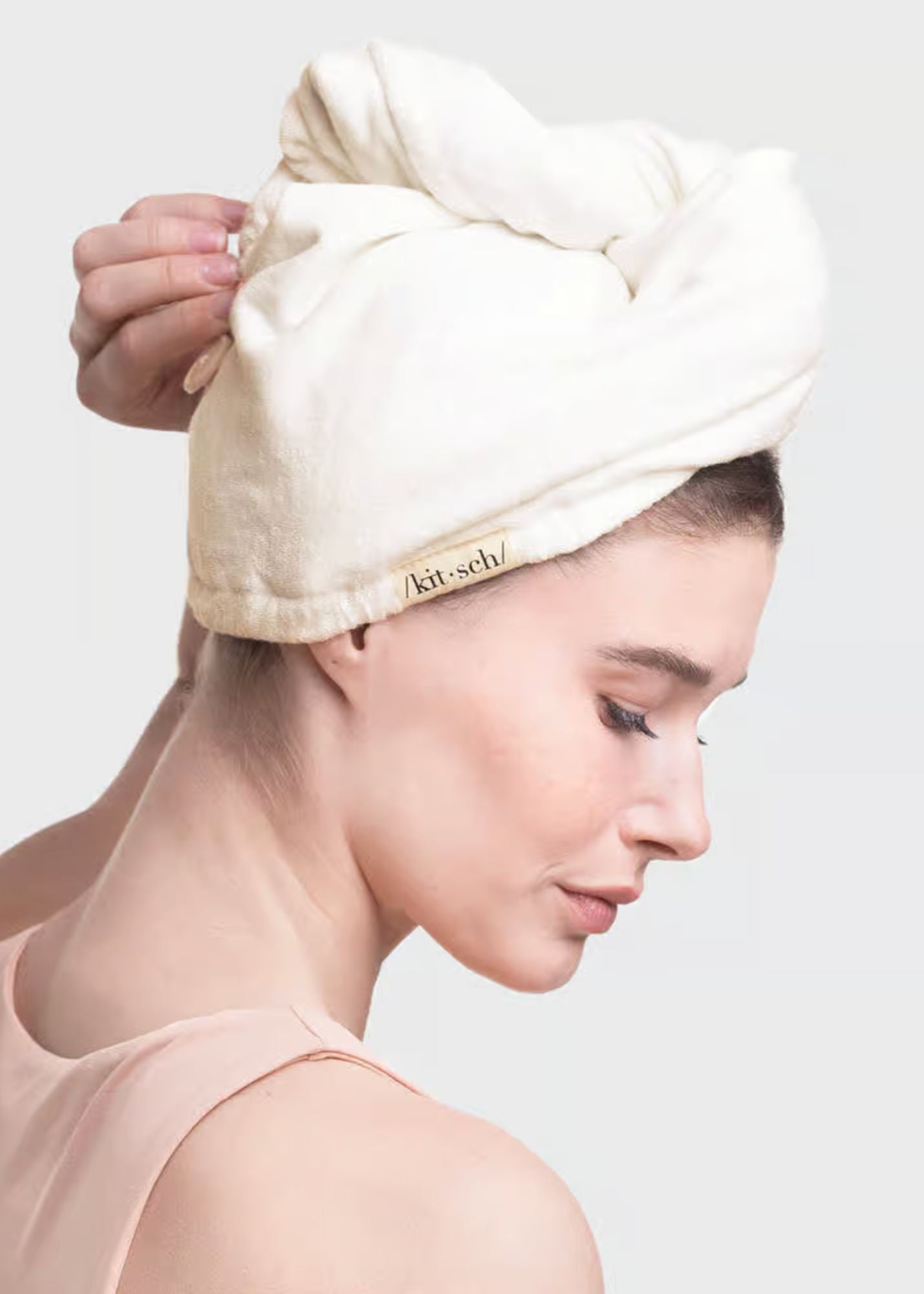 Quick Dry Hair Towel Accessories White