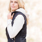 Quilted Contrast Puffer Vest - FINAL SALE FF Tops