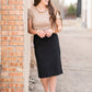 Quinn Black Knit Midi Skirt Skirts