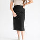 Quinn Black Midi Skirt 31 inch IC Skirts