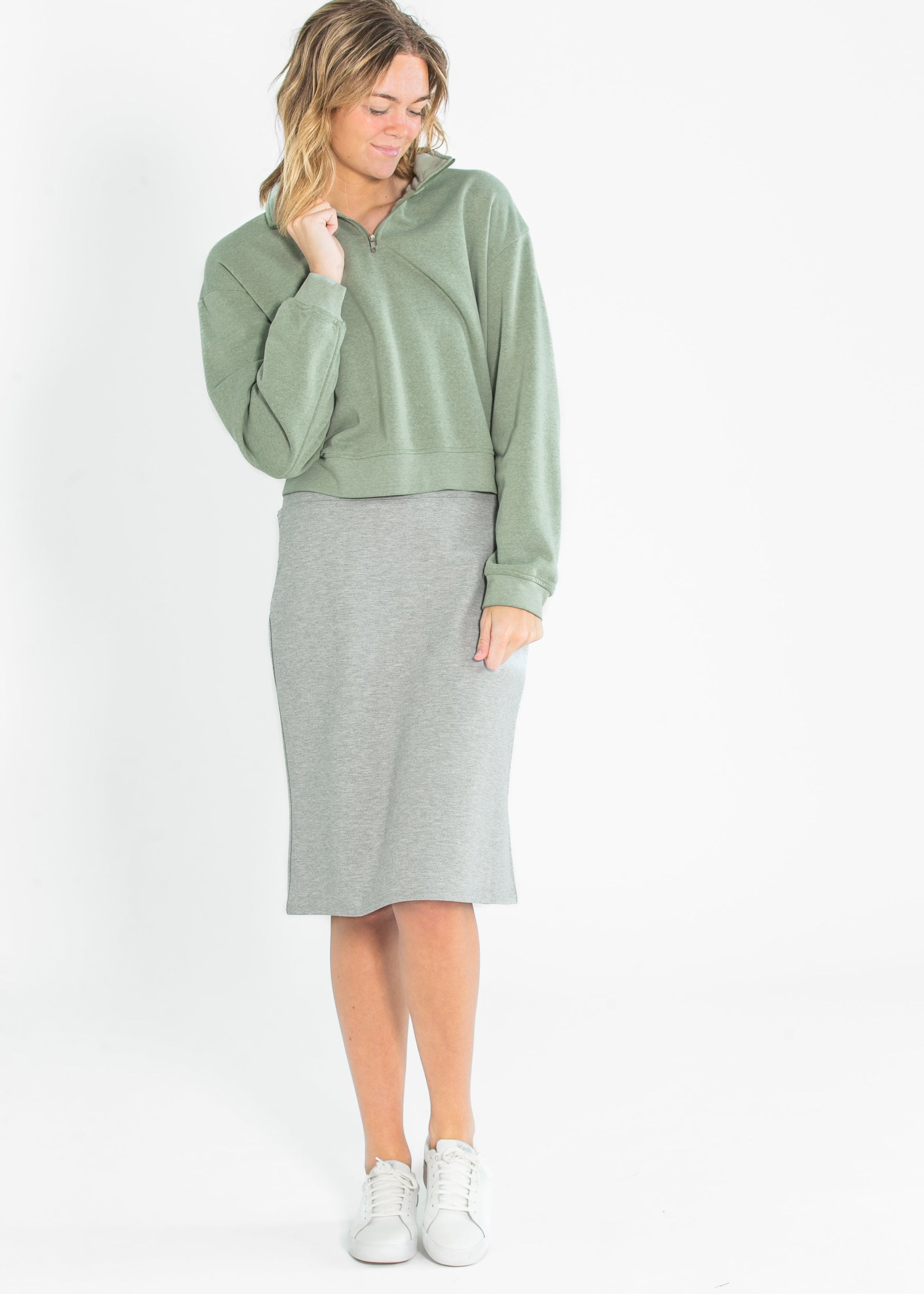 Quinn Knit Midi Skirt IC Skirts