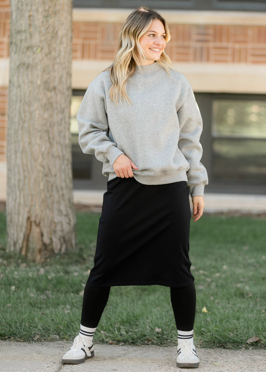 Quinn Knit Midi Skirt IC Skirts Black / XS