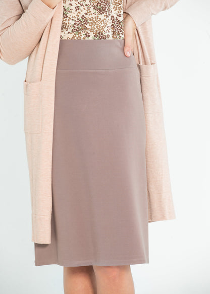 Quinn Knit Midi Skirt IC Skirts Deep Taupe / XS