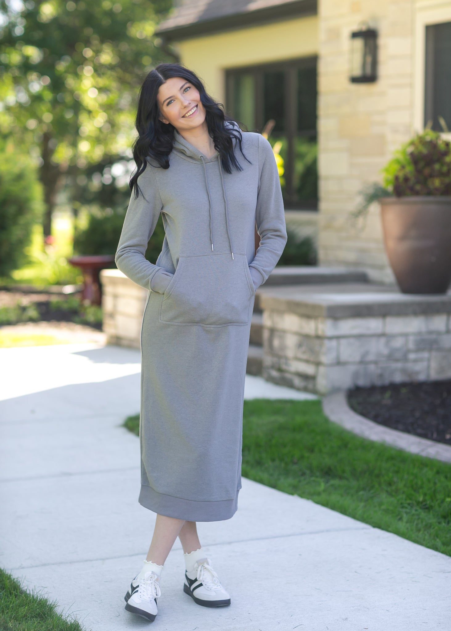 Rae Hoodie Sweatshirt Dress - FINAL SALE Inherit Co. Rae Hoodie Sweatshirt Dress - FINAL SALE Inherit Co.